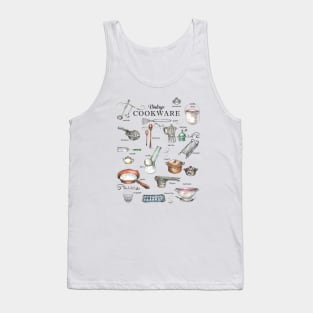 Vintage Cookware - Vintage Utensils - baking - Kitchen Art. Tank Top